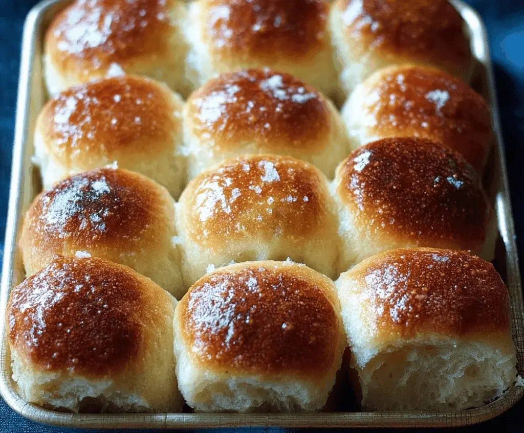 Delicious flaky buttermilk dinner rolls perfect for Thanksgiving dinner table