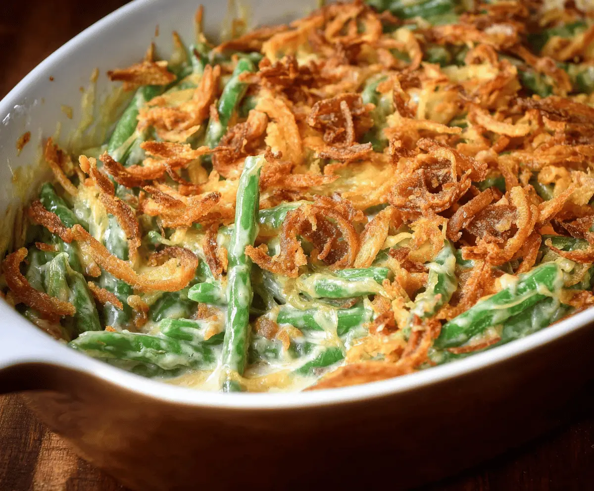 Easy From-Scratch Green Bean Casserole Recipe for Thanksgiving