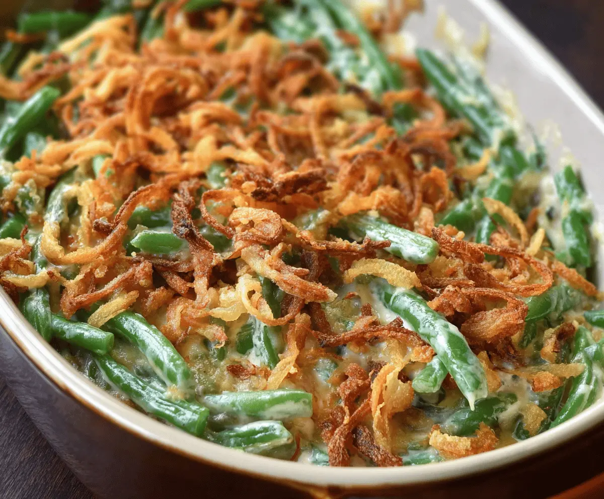Easy From-Scratch Green Bean Casserole Recipe for Thanksgiving