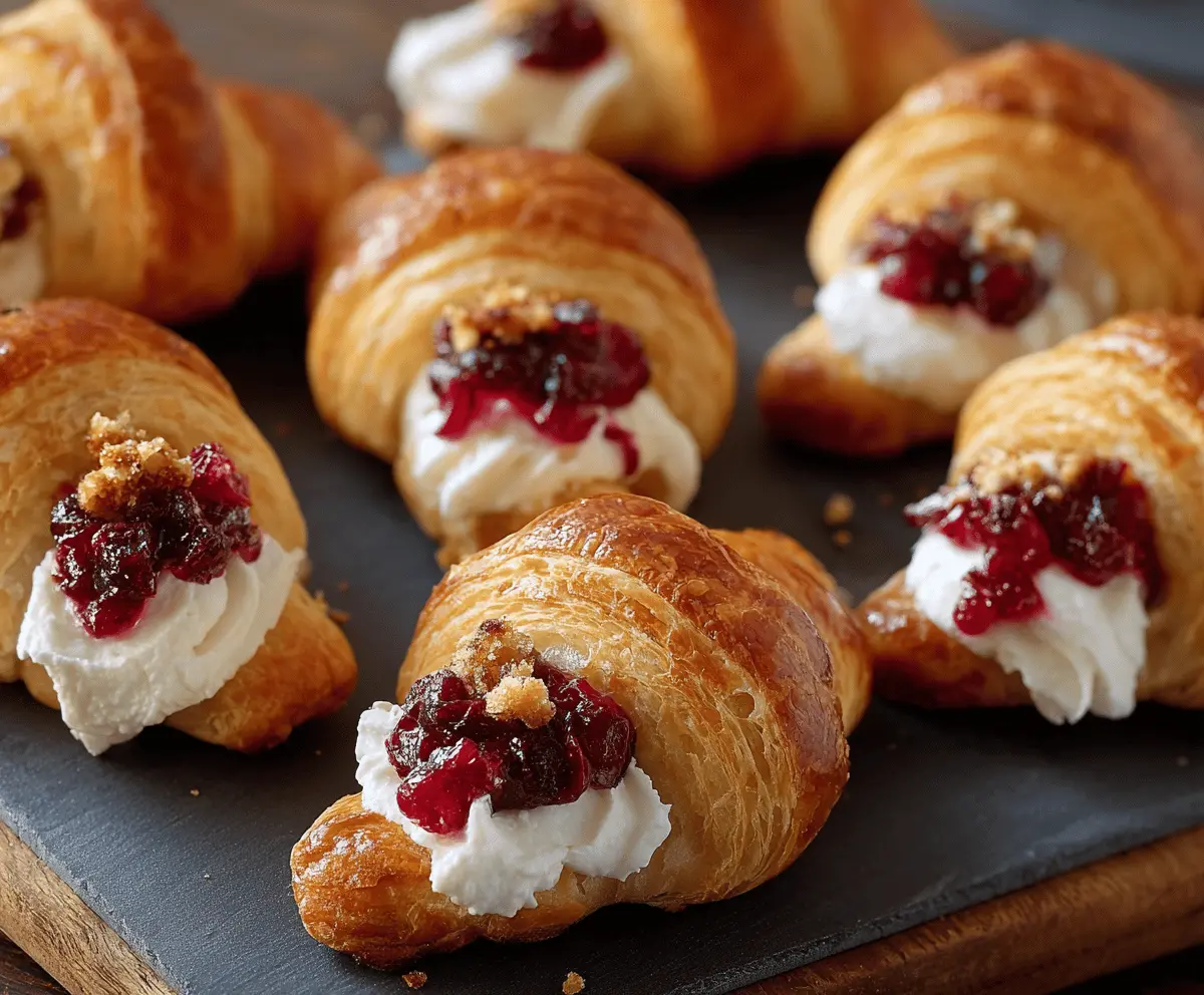 Irresistible Cranberry Cream Cheese Crescent Bites Recipe