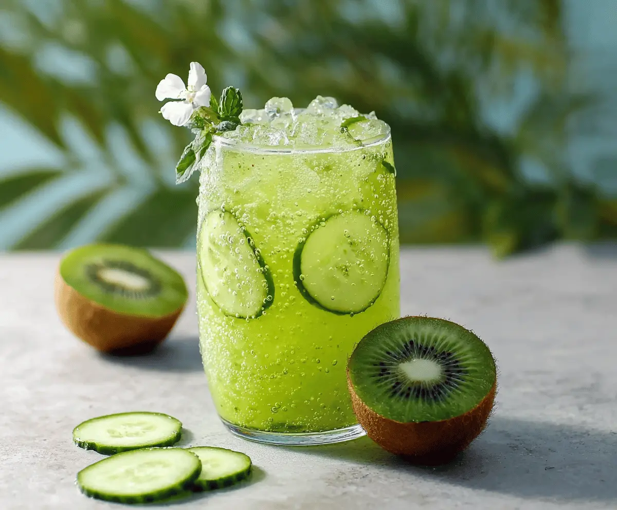 Refreshing Kiwi Cucumber Cooler Recipe for Hot Days