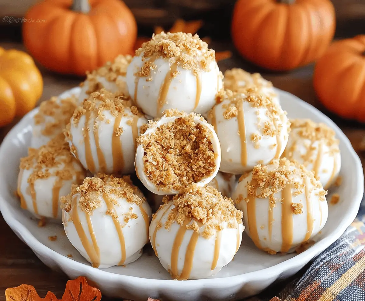 No Bake Pumpkin Cheesecake Balls – Easy Fall Dessert Recipe