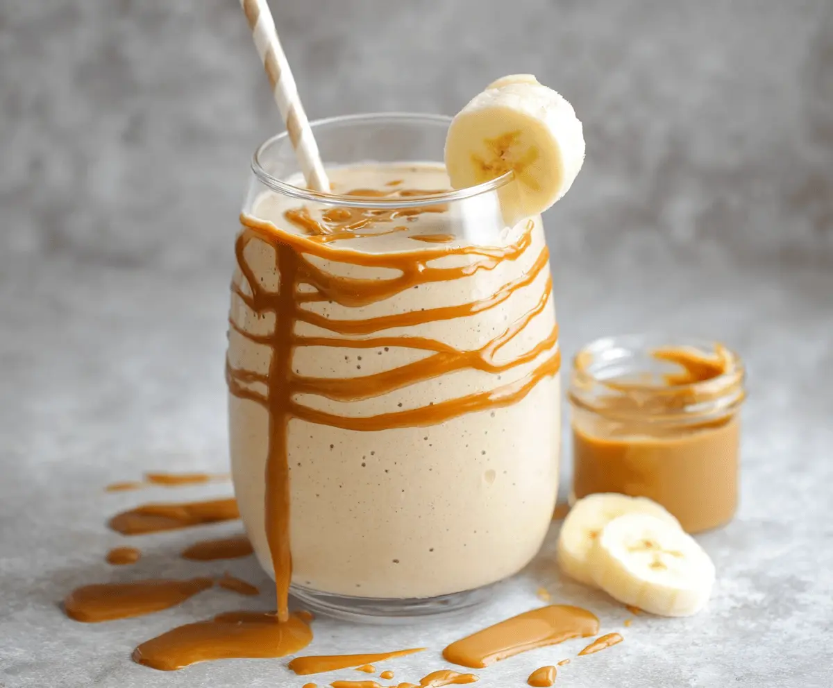 Creamy Peanut Butter Banana Smoothie Recipe