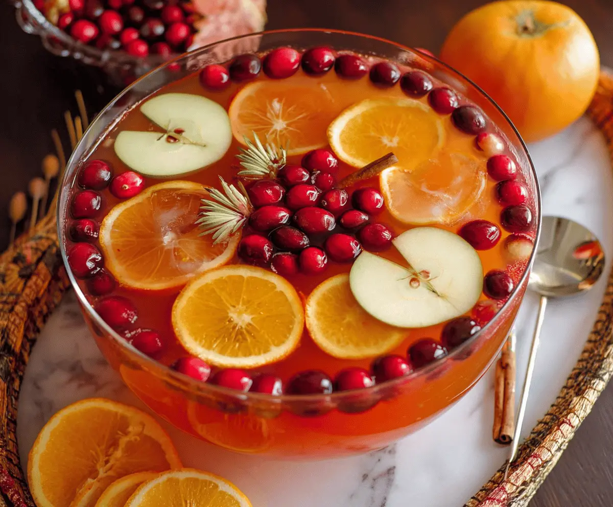 Easy and Festive Thanksgiving Punch Recipe