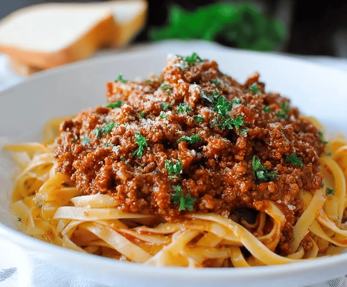 Easy Beef Bolognese Recipe