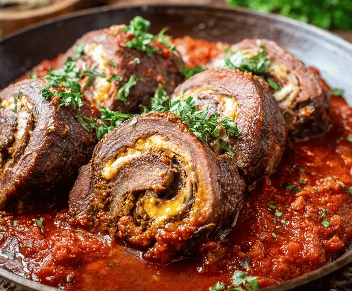 Easy Beef Braciole Recipe