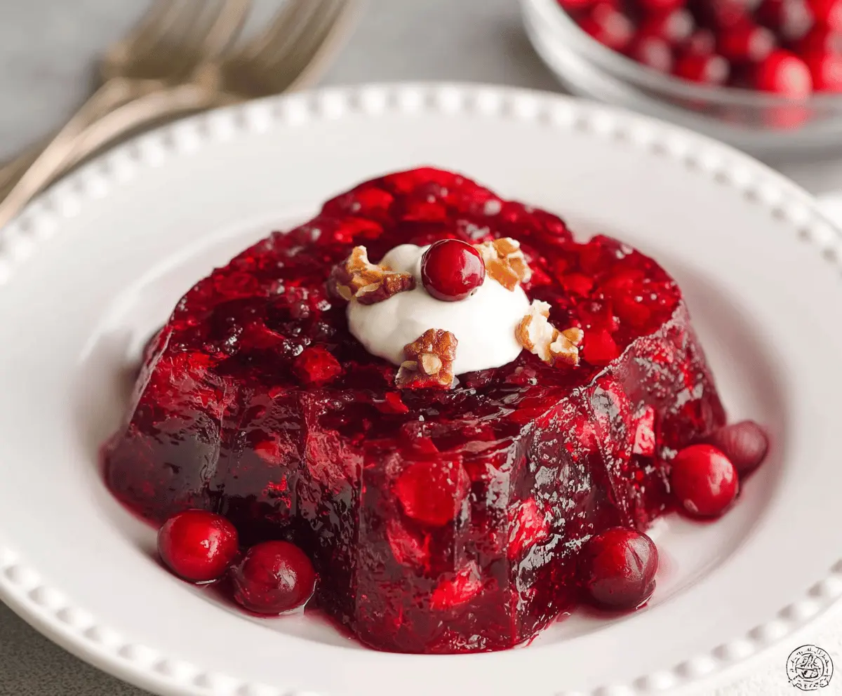 Easy Cranberry Jello Salad Recipe
