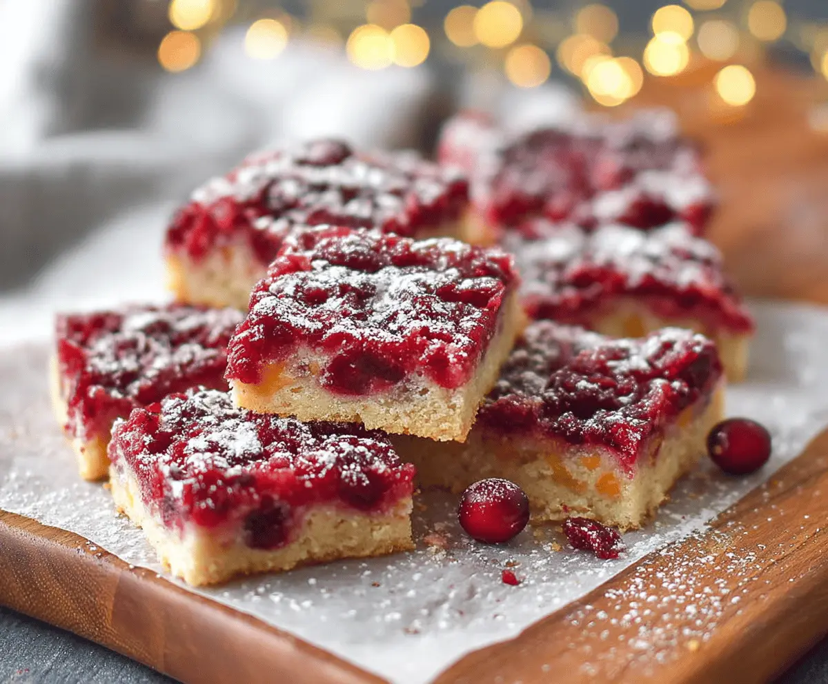 Easy Cranberry-Orange Bars Recipe