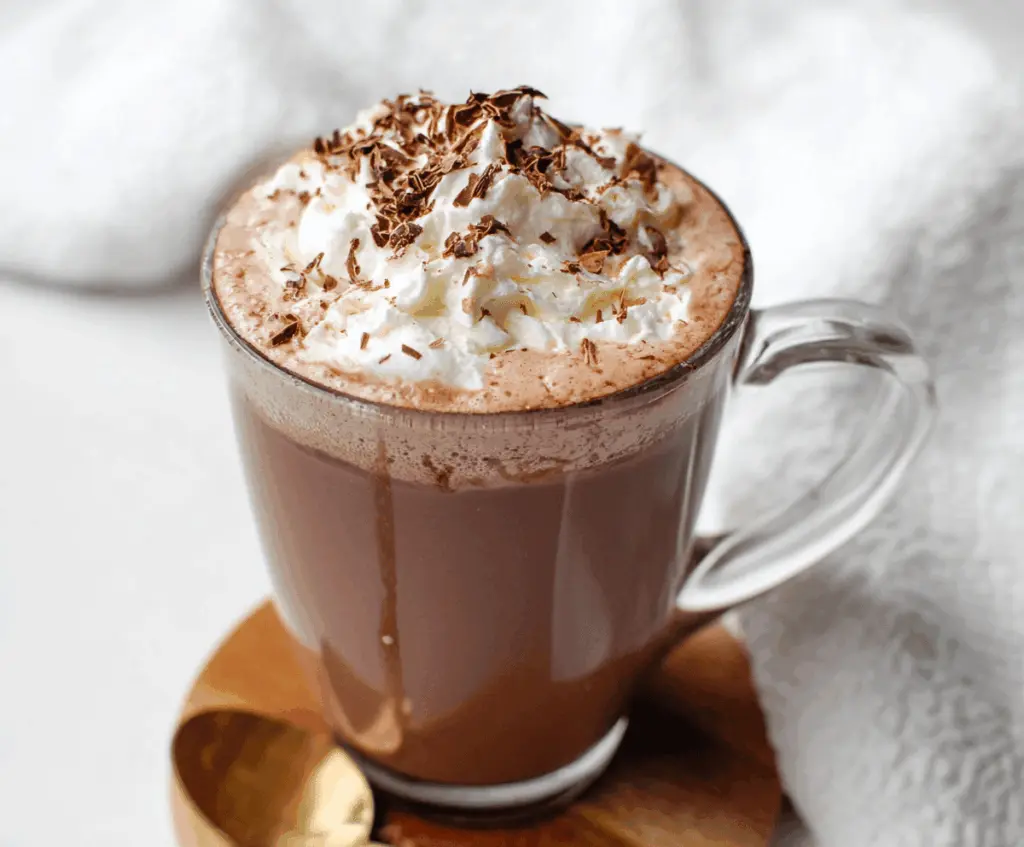 Warm and creamy Crockpot Hot Chocolate in a cozy mug, perfect for cold days