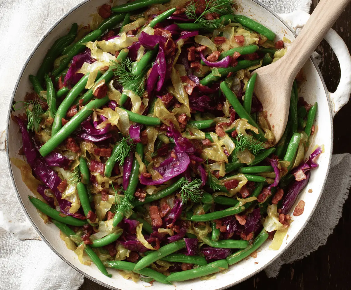 Easy German Cabbage & Beans