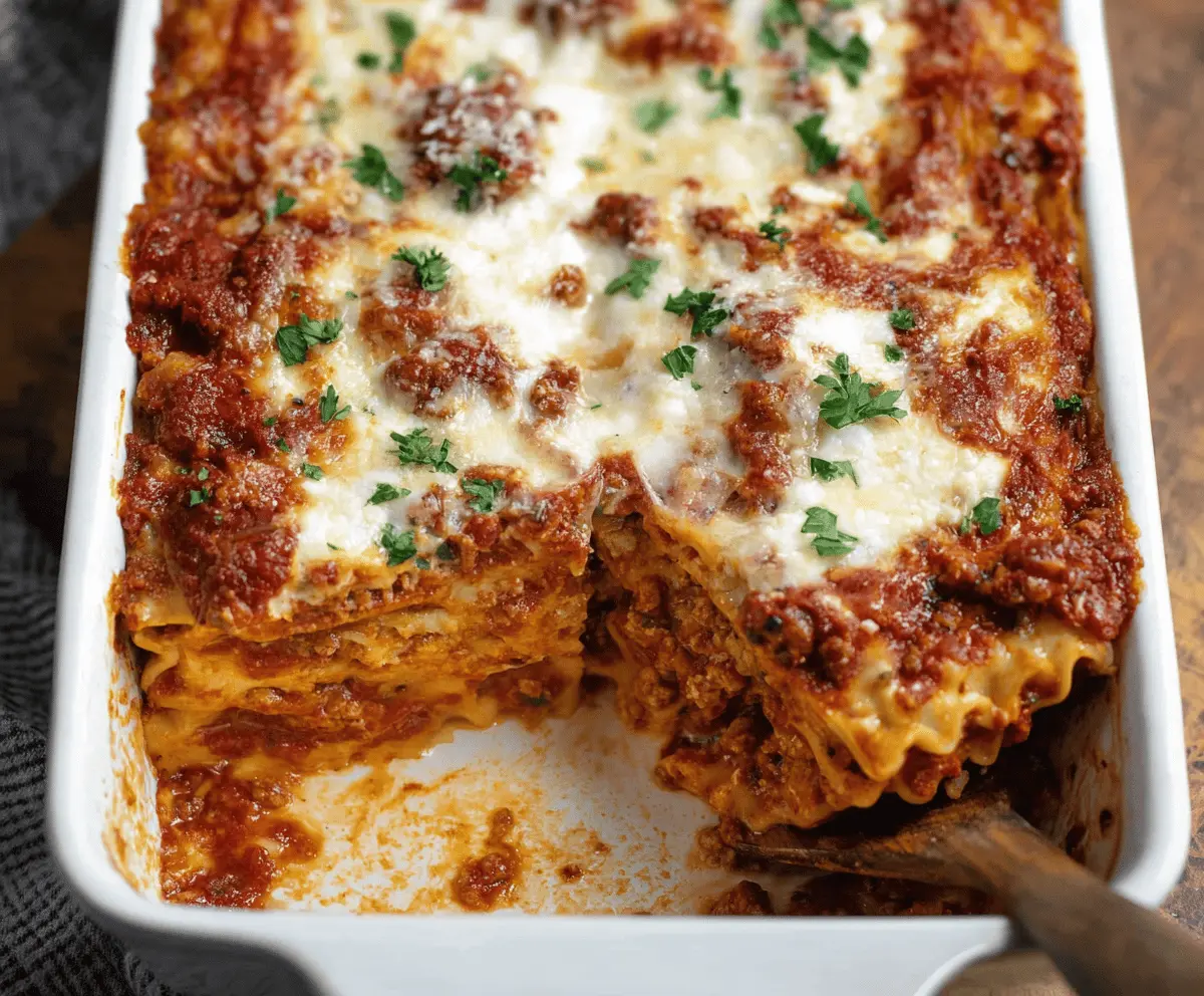 Easy Homemade Lasagna for Christmas