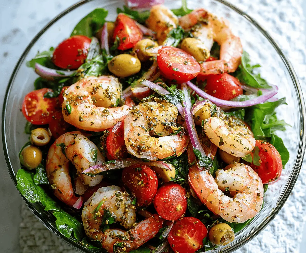 Easy Italian Olive Oil Shrimp Salad