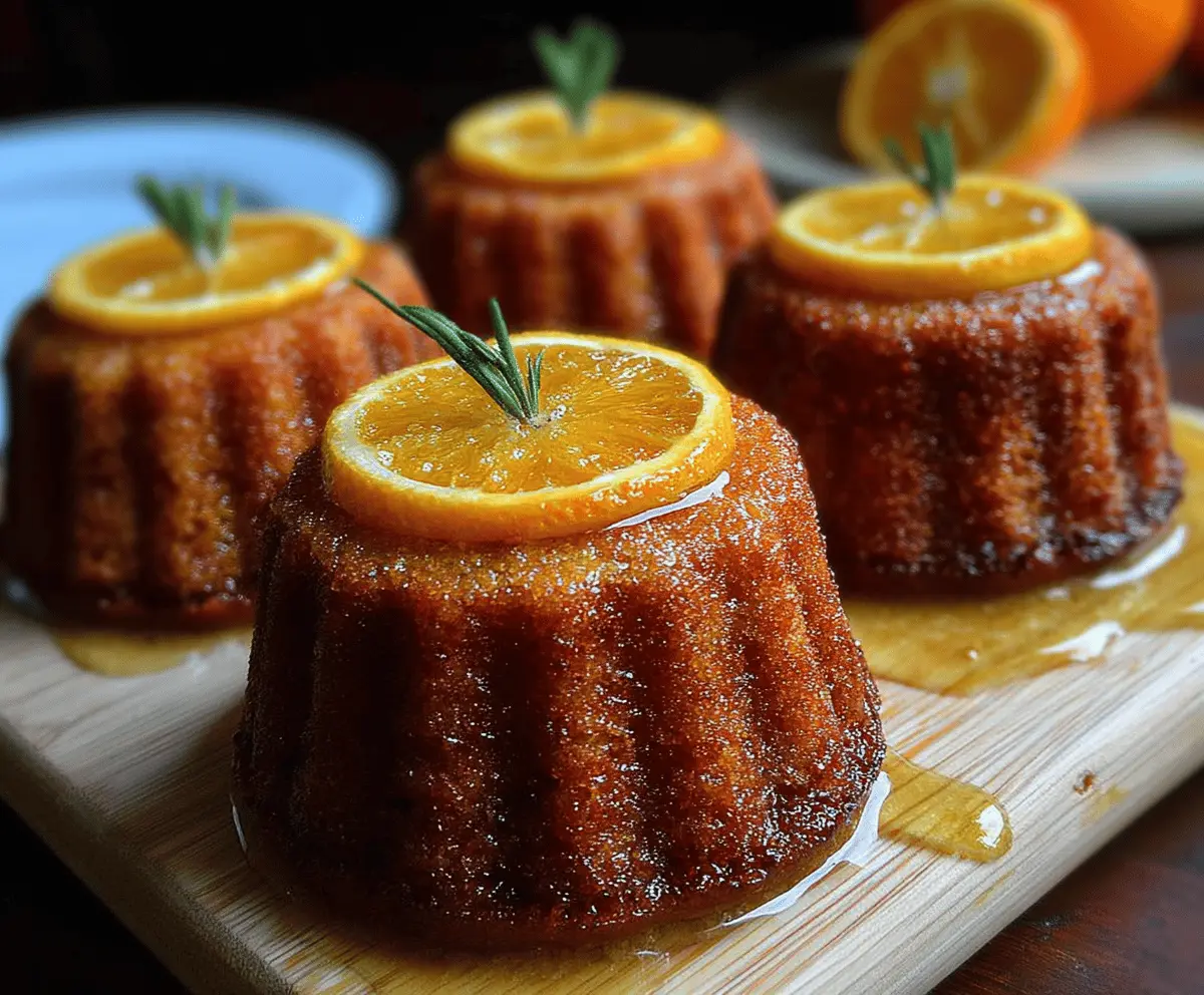 Easy Orange Ginger Honey Cakes