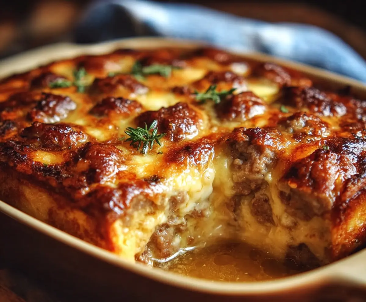 Easy Pancake Sausage Casserole