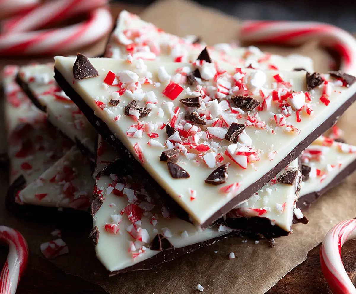 Easy Peppermint Chocolate Bark