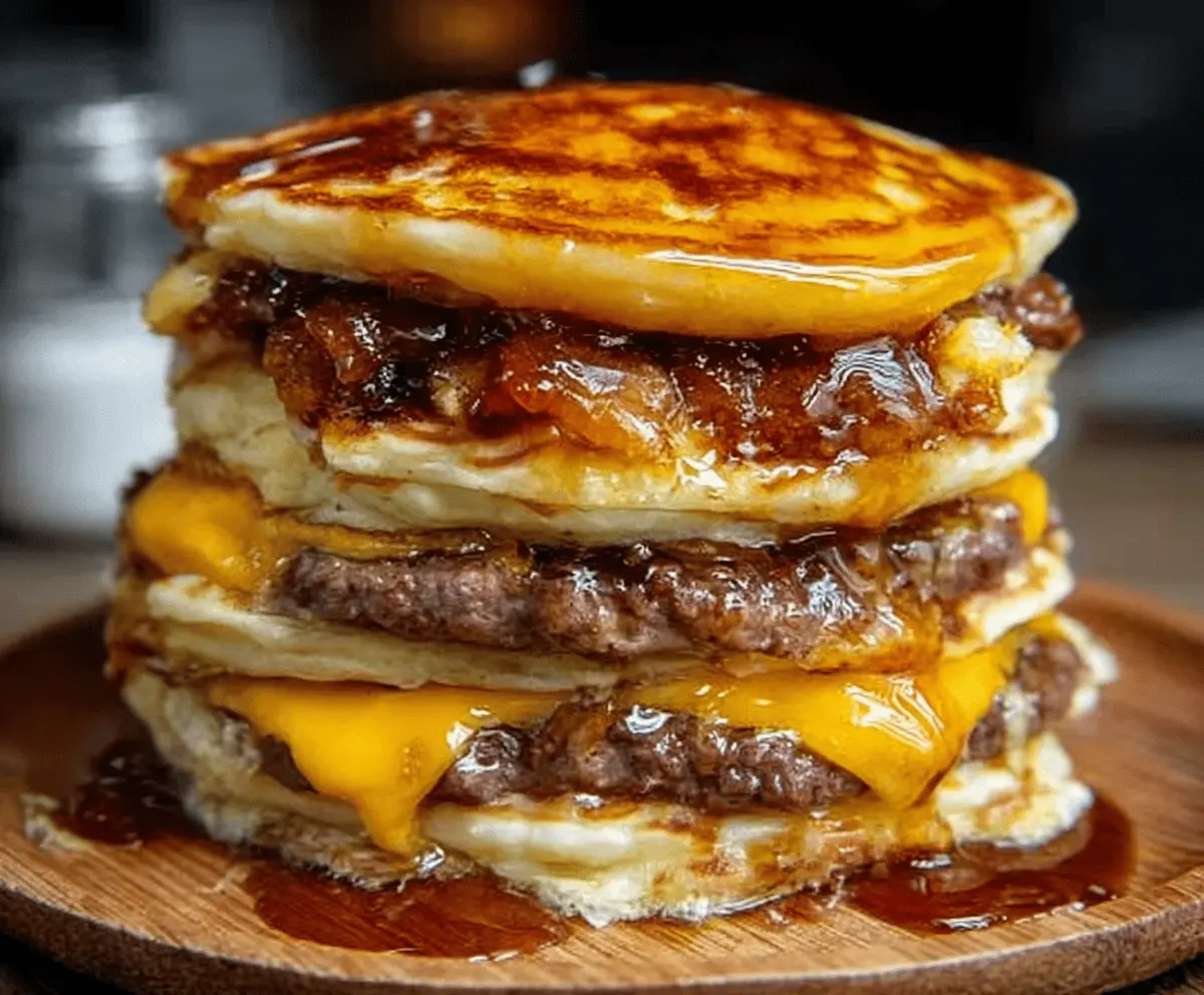 Easy Smash Burger Pancakes Recipe
