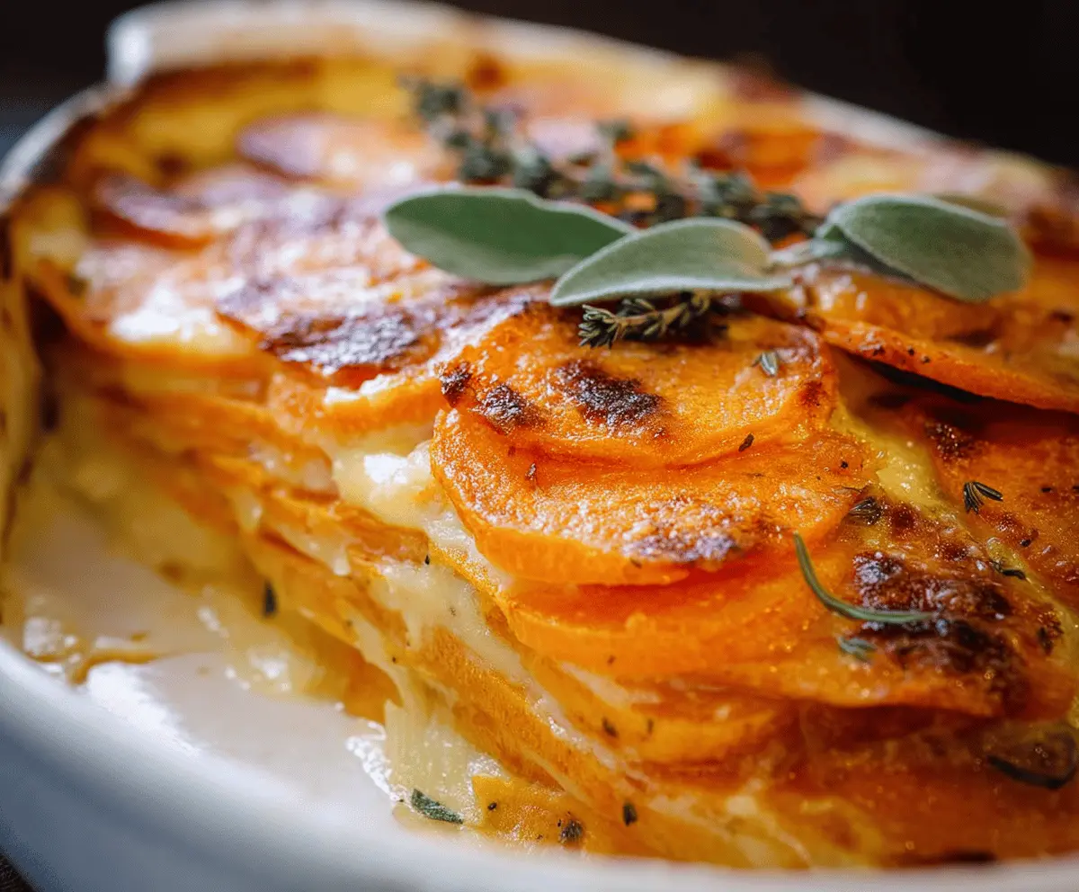 Easy Sweet Potato Gratin Recipe