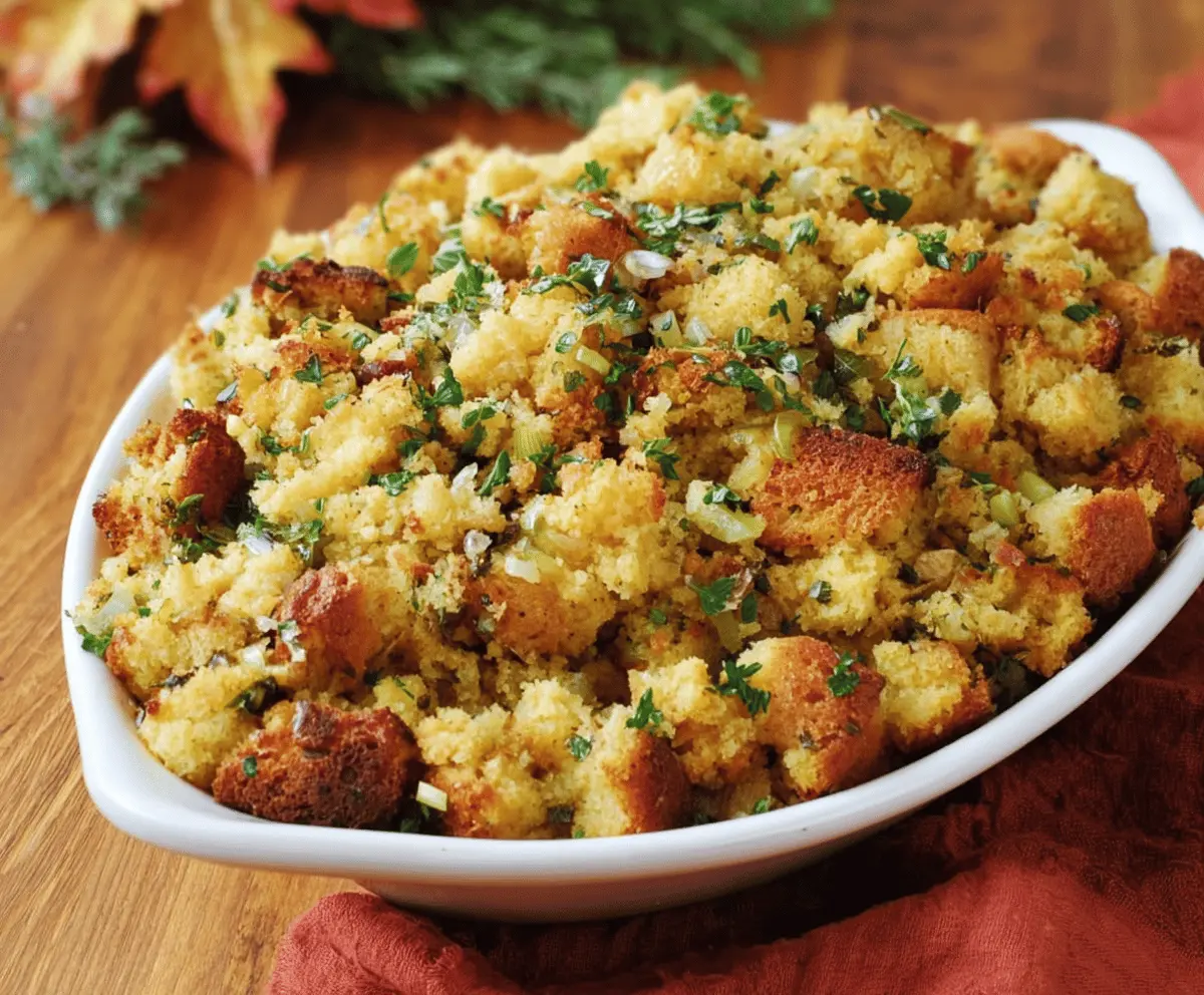Easy Cornbread Stuffing Recipe