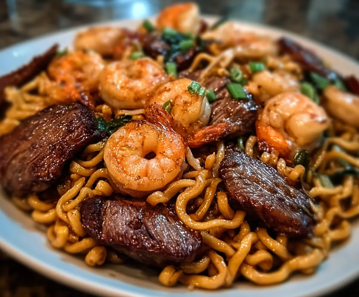 Best Surf & Turf Garlic Noodles