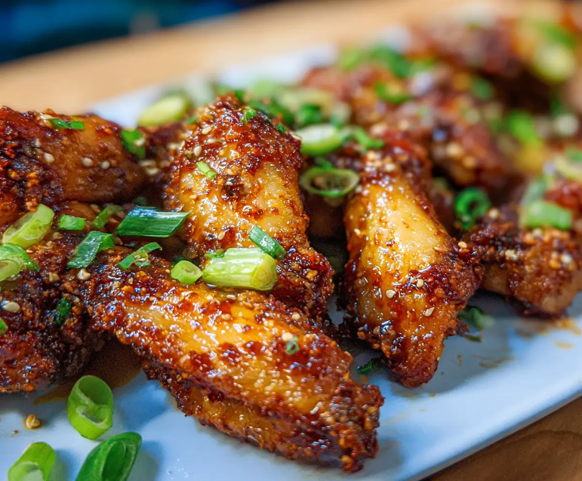 Crispy Air Fryer Teriyaki Wings
