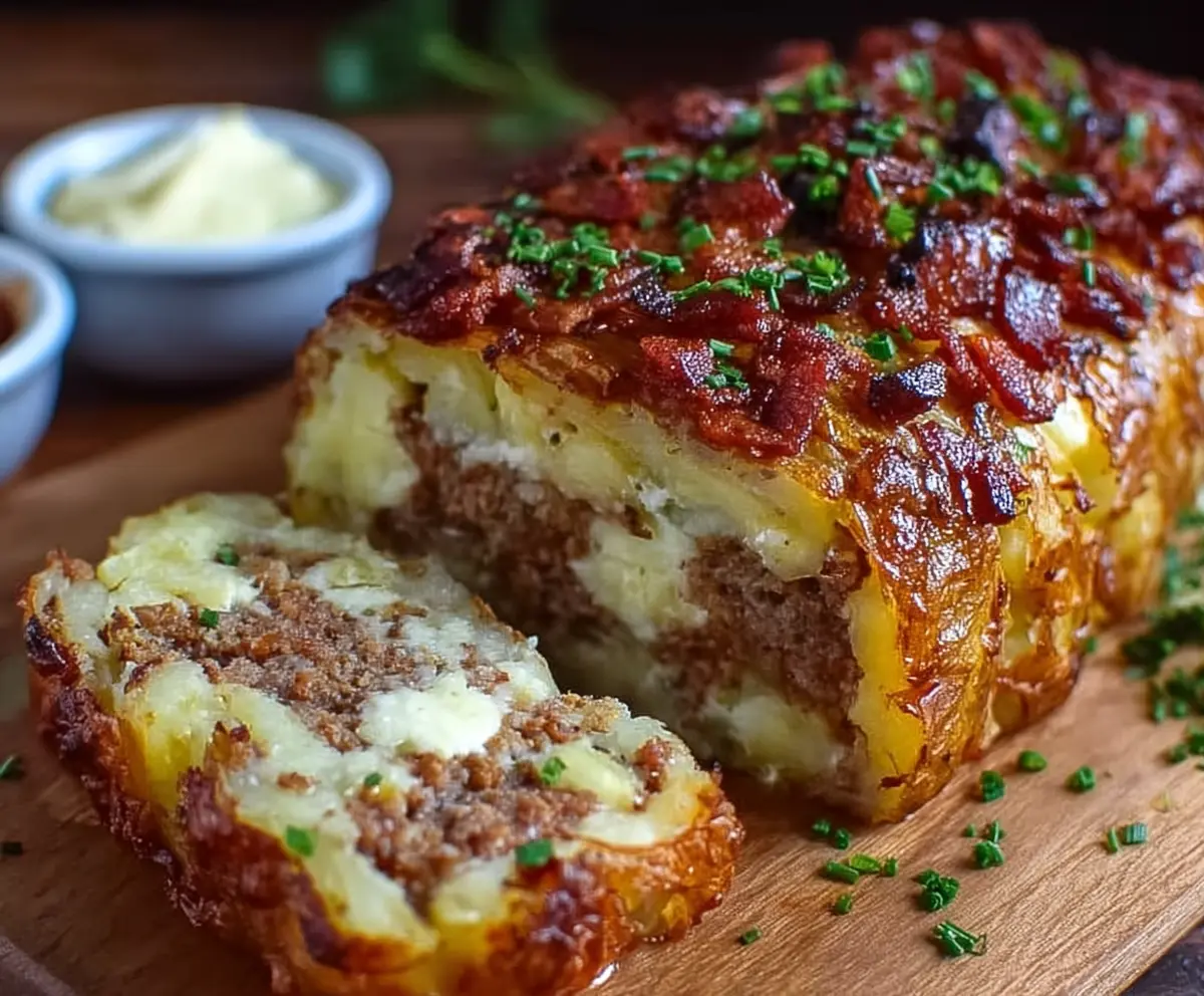 Easy Bacon & Sausage Potato Loaf