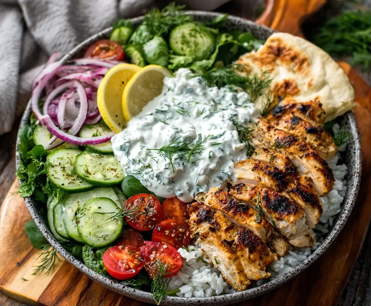 Easy Chicken Tzatziki Bowl Recipe