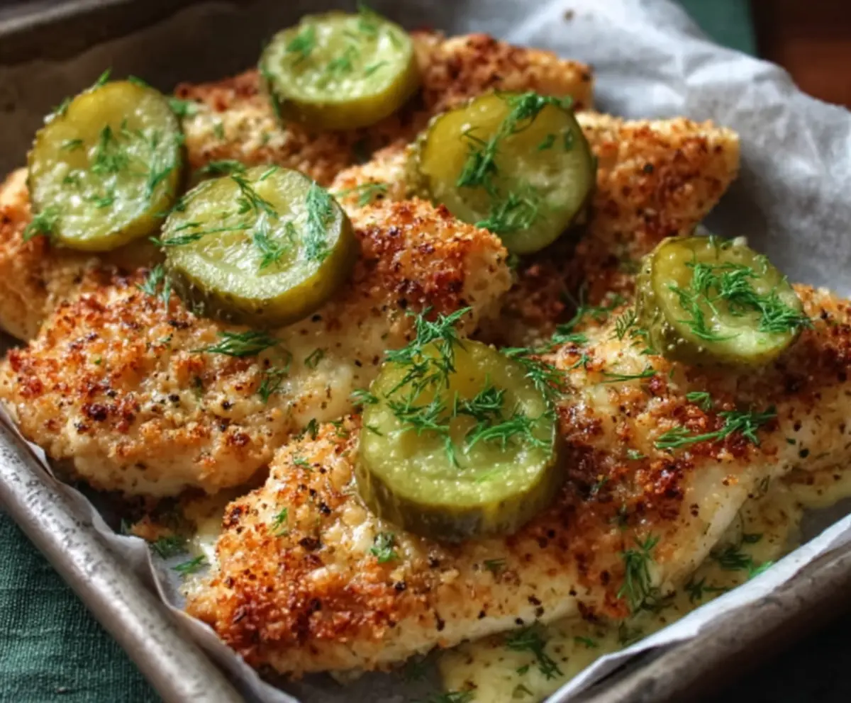Easy Dill Pickle Parmesan Chicken