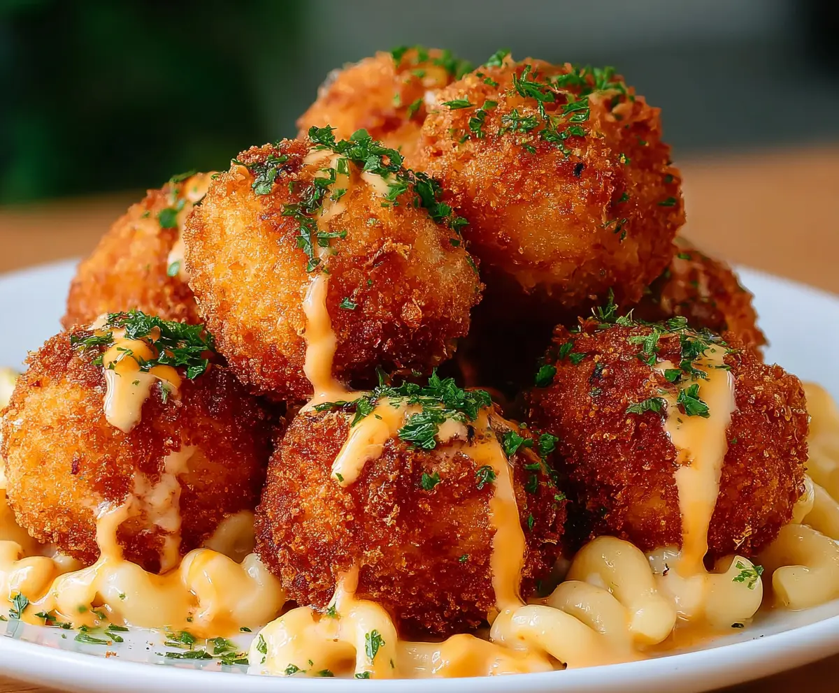 Crispy Fried Mac and Cheese Balls