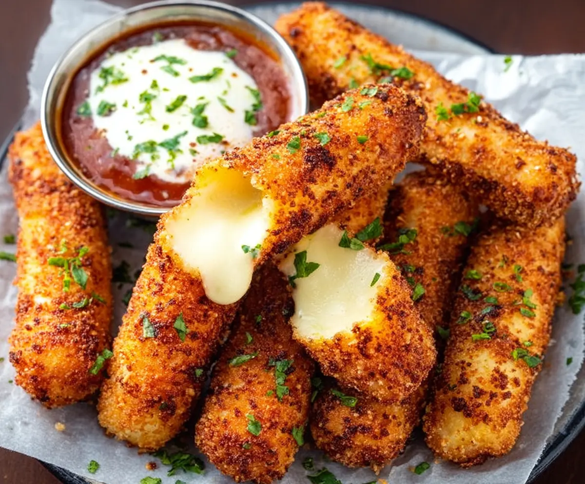 Spicy Nashville Hot Mozzarella Sticks
