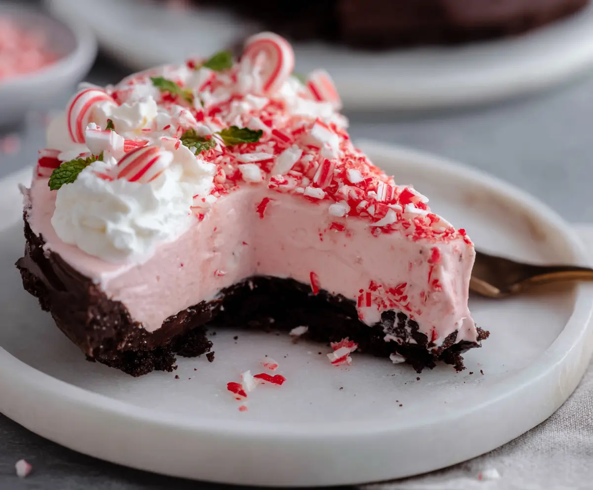 Easy No-Bake Peppermint Cheesecake