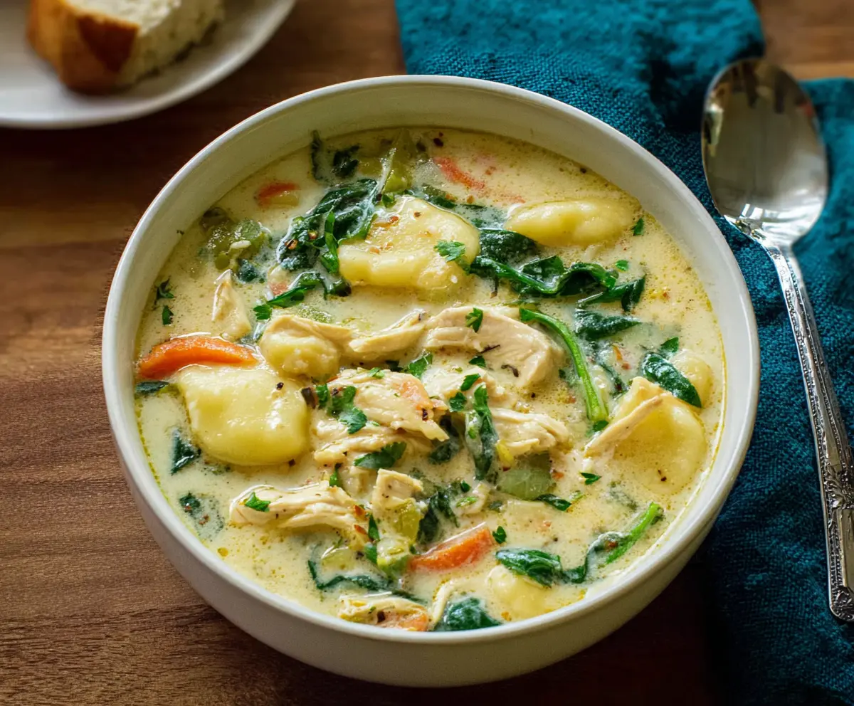 Easy Olive Garden Chicken Gnocchi Soup