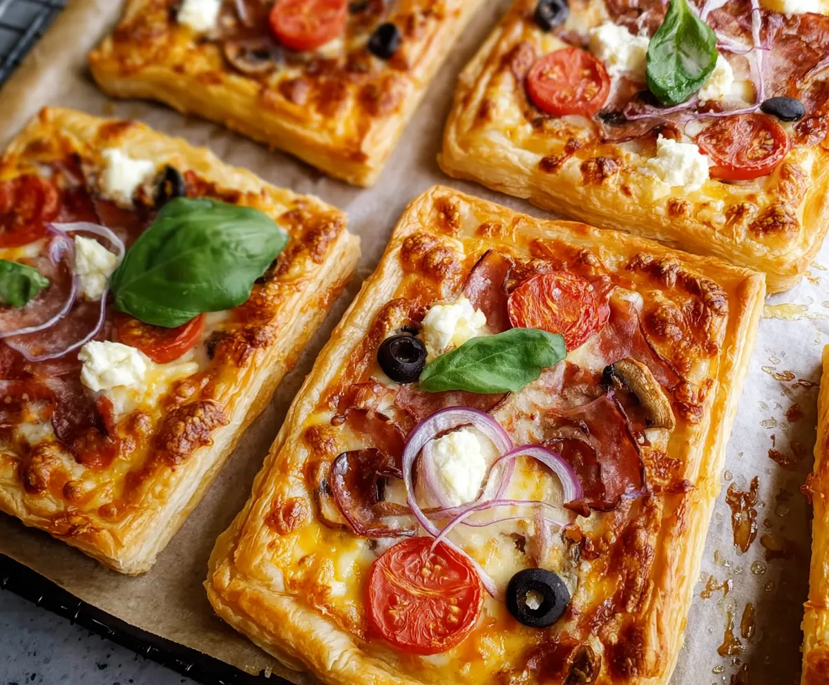 Easy Puff Pastry Pizzas