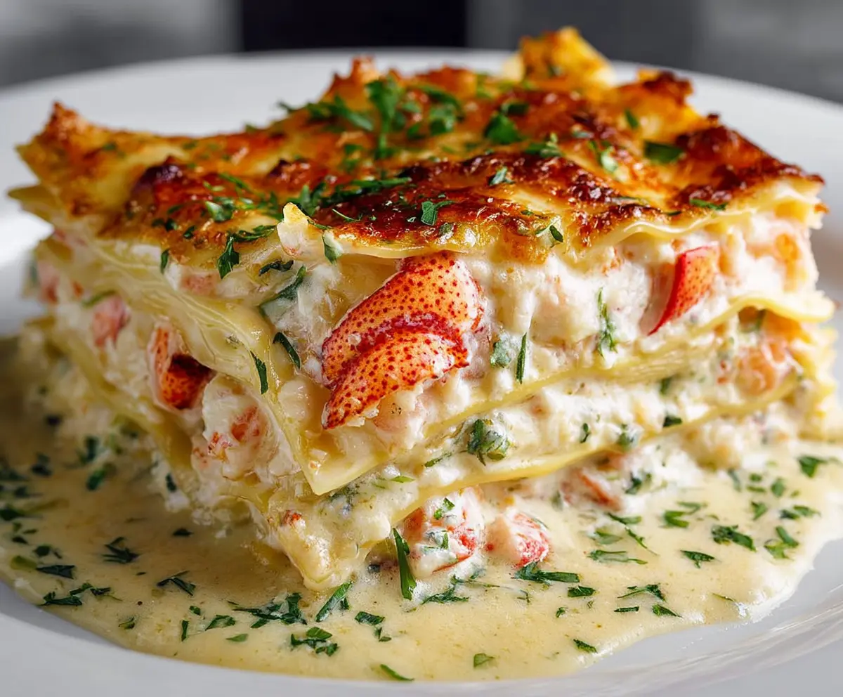 Seafood Lasagna with Lobster & Shrimp