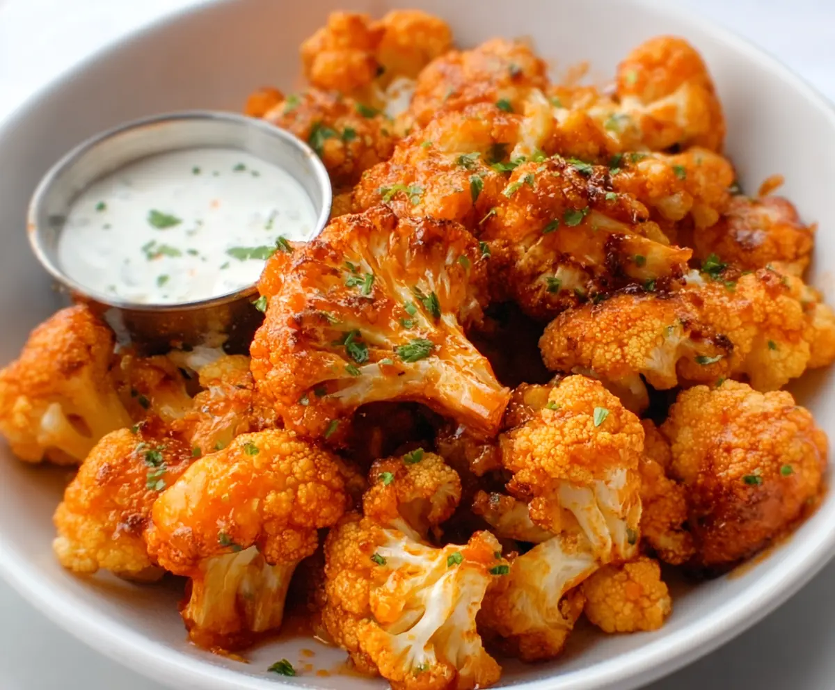 Crispy Buffalo Cauliflower Bites