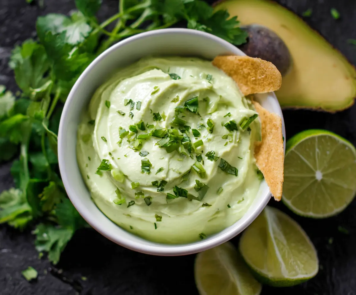 Easy Creamy Avocado Cilantro Lime Dip