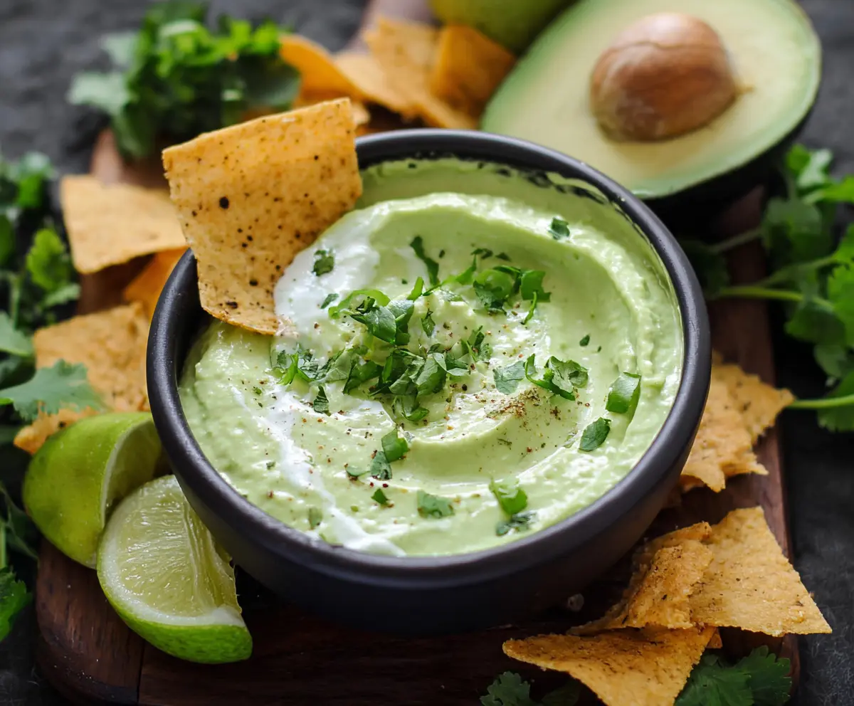 Creamy Avocado Cilantro Lime Dip