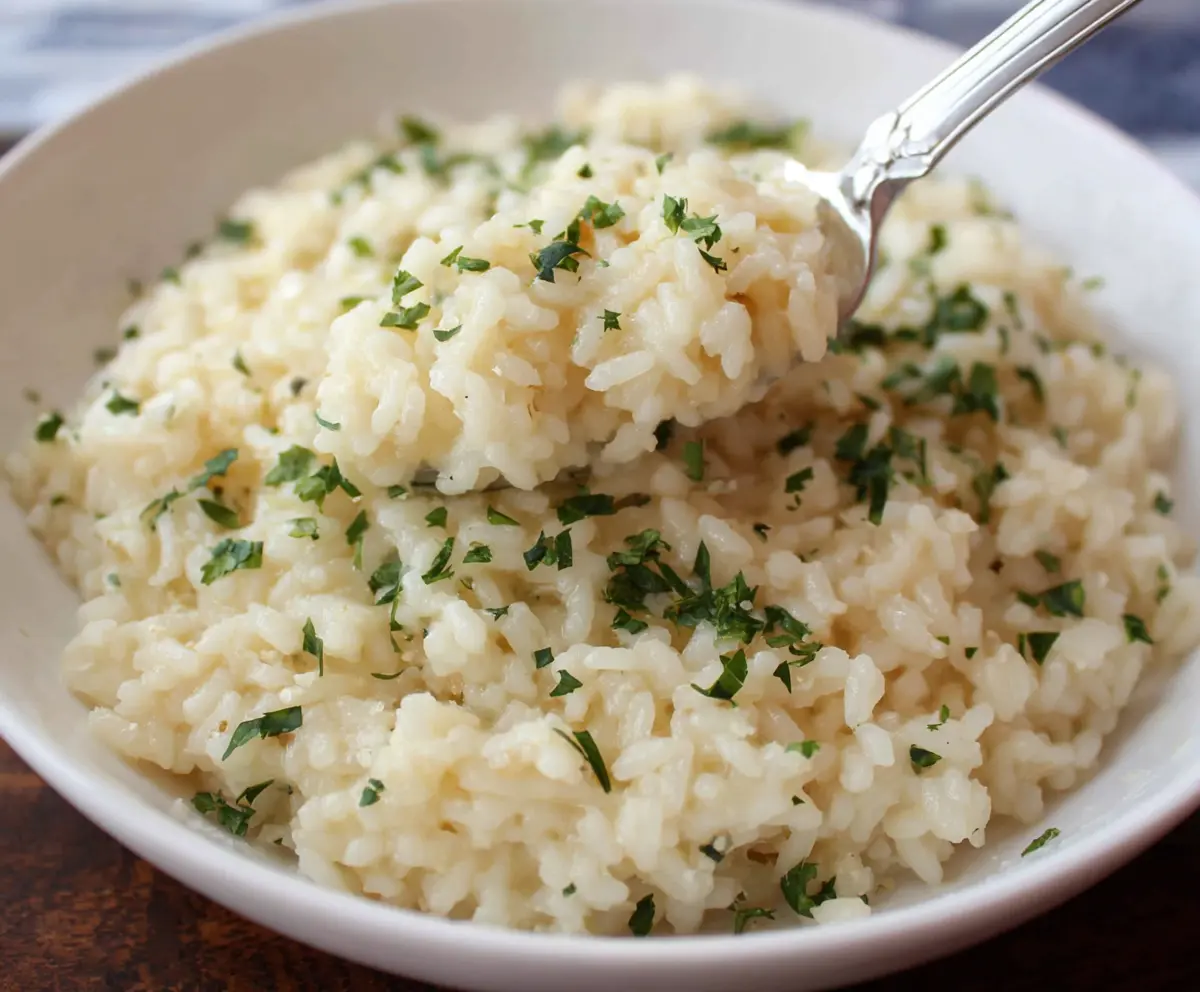 Easy Garlic Parmesan Risotto