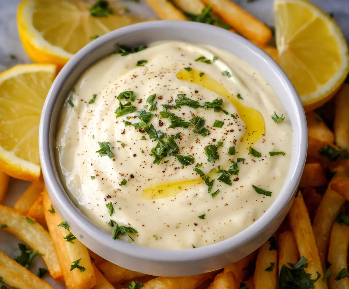 Easy Garlic Aioli Sauce Recipe