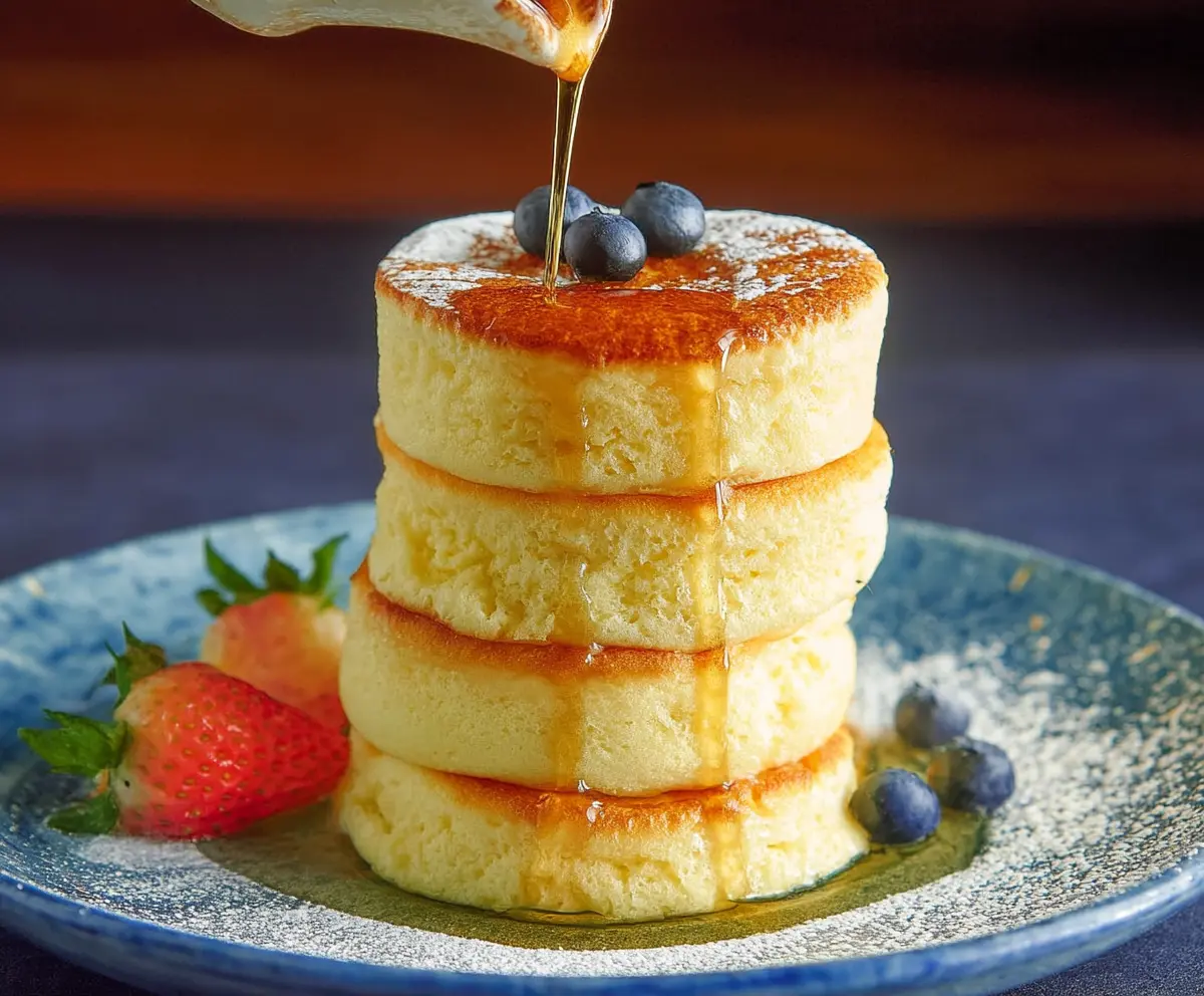 Fluffy Japanese Soufflé Pancakes