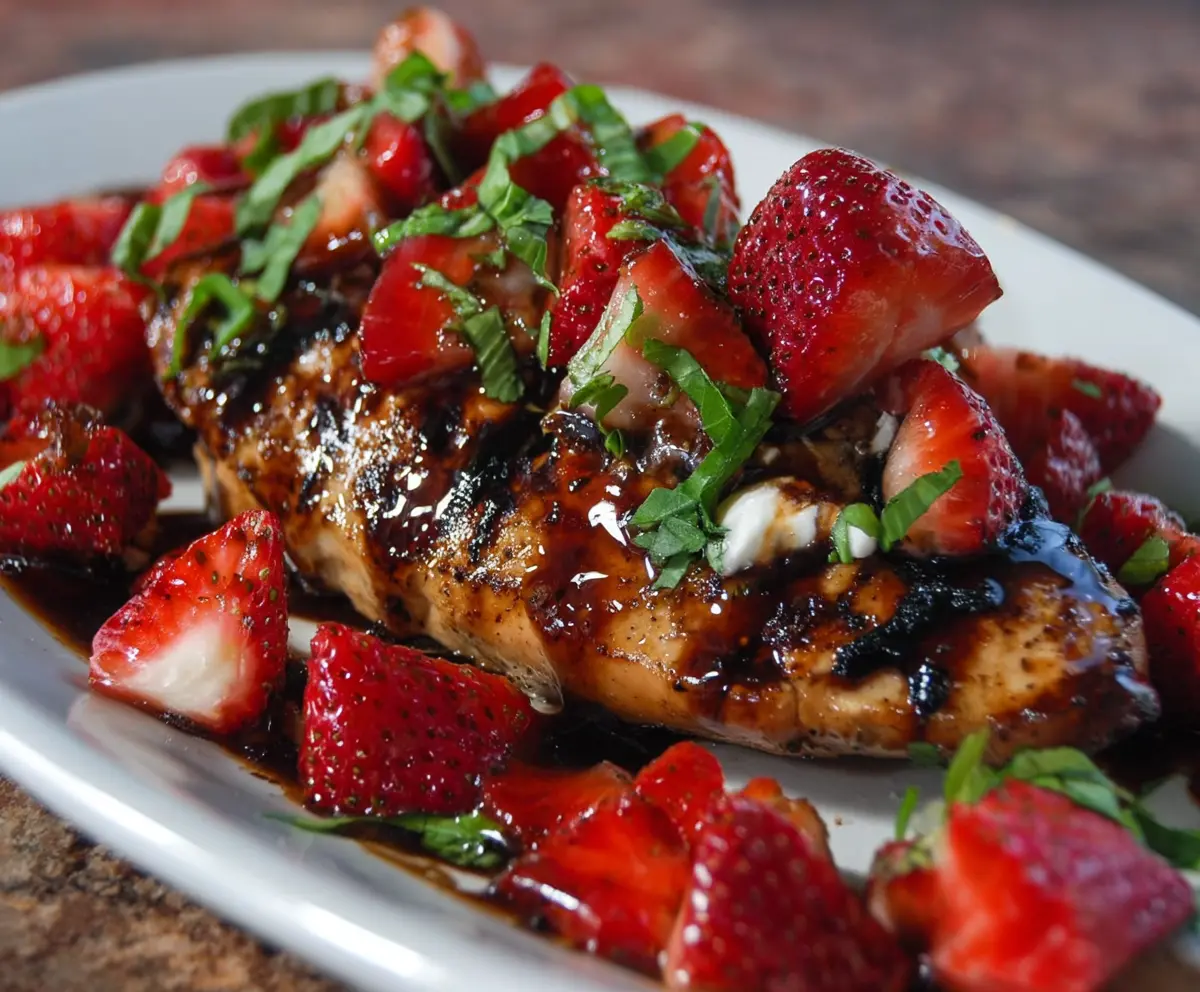 Easy Balsamic Chicken with Strawberries