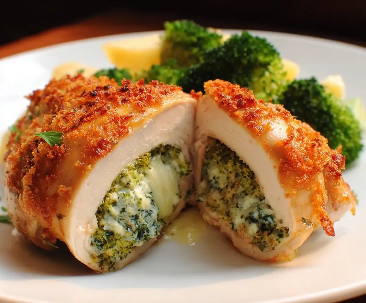 Easy Broccoli Stuffed Chicken