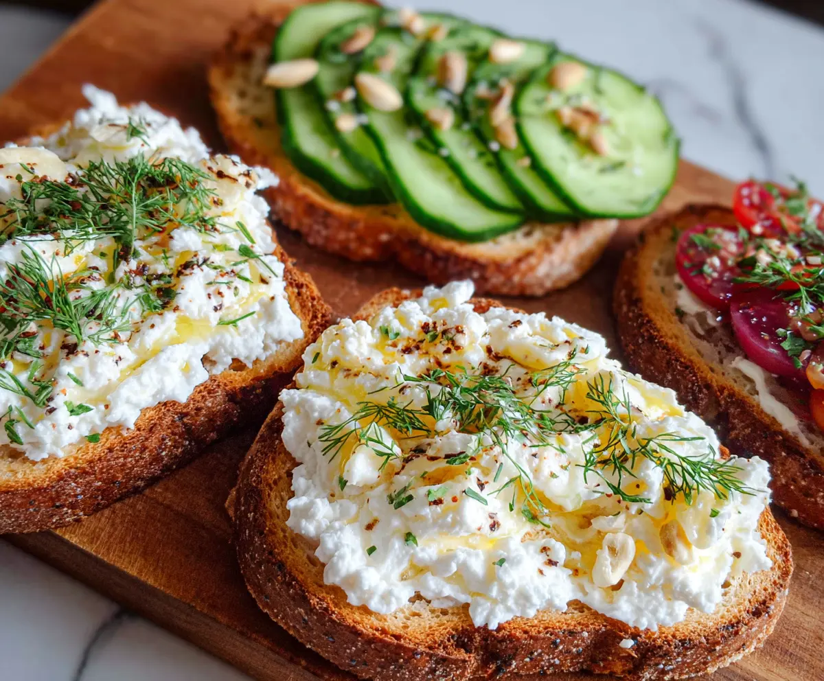 Easy Cottage Cheese Toast Recipe