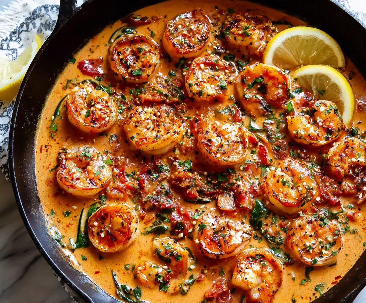 Creamy Garlic Paprika Shrimp Skillet