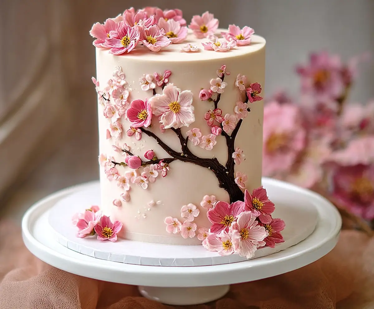 Delicate Cherry Blossom Cake Recipe