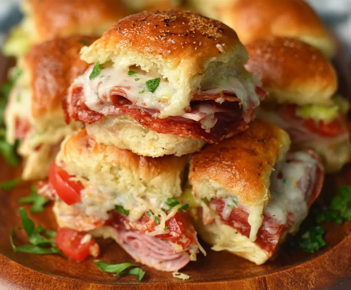 Easy Hot Italian Sub Sliders Recipe