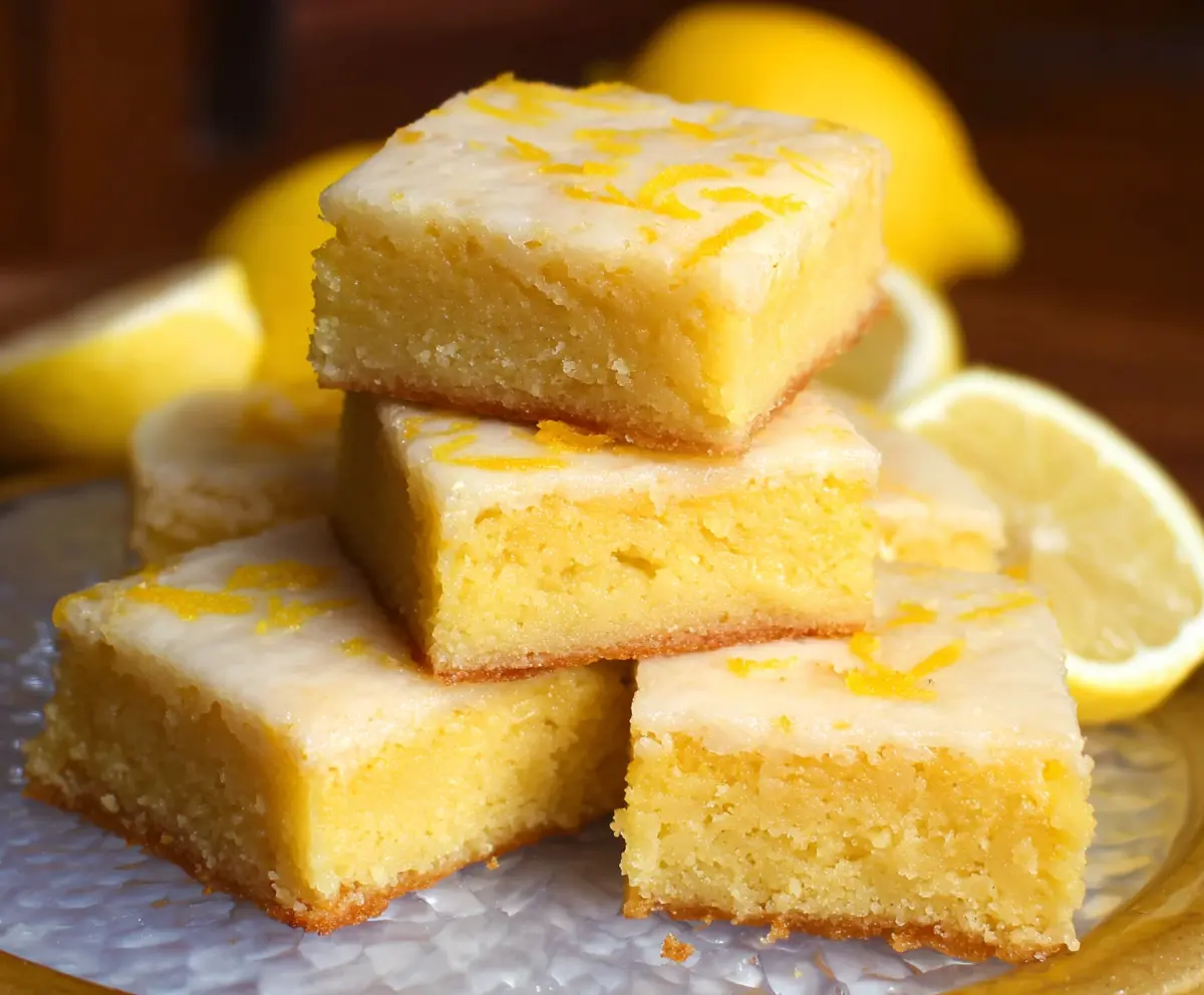 Zesty Lemon Brownies Recipe