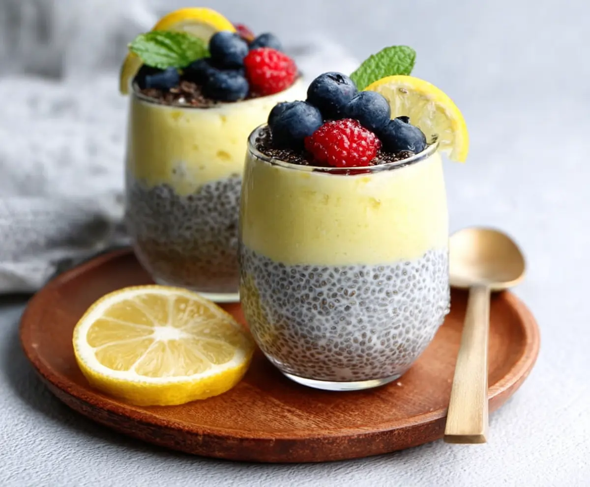 Easy Lemon Cream Chia Pudding