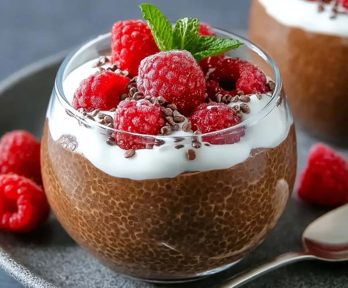 Easy Protein Chocolate Chia Pudding