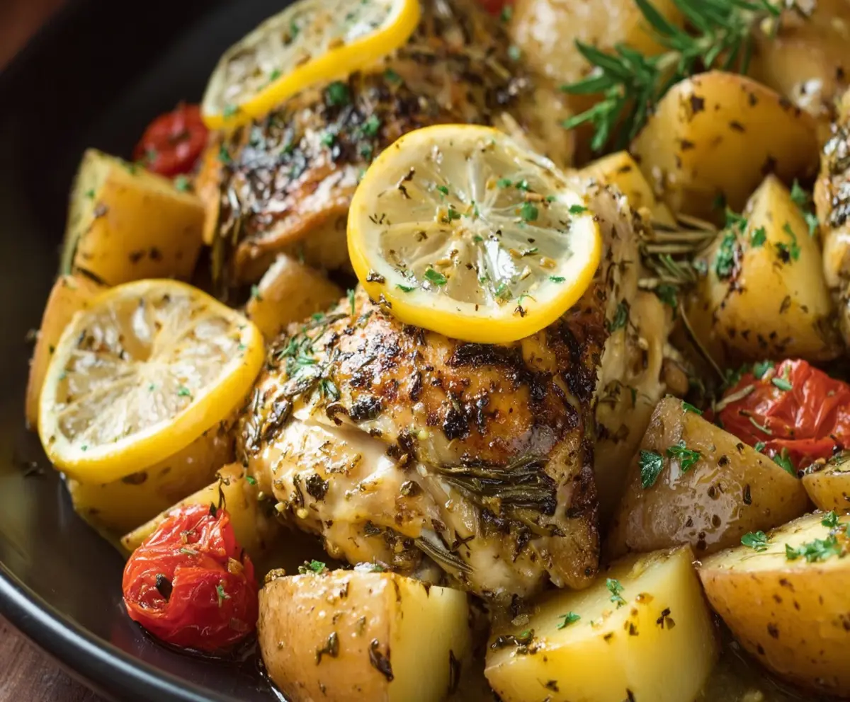 Easy Slow Cooker Greek Lemon Chicken