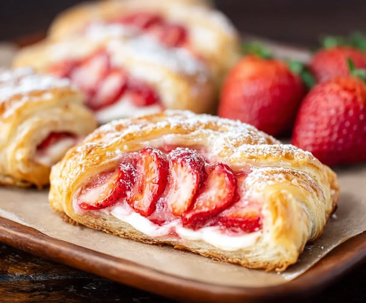 Easy Strawberry Cream Cheese Danishes